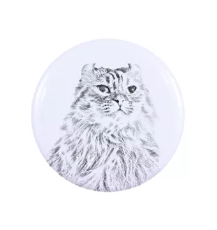 Chat à boucles américaines - collection de magnets uniques, photo personnelle, marque Art-Dog