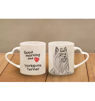 Yorkshire Terrier, Terrier Du Yorkshire, York - tasse avec chien, une tasse adorable avec une anse en forme de cœur, un cadeau universel de la marque Art-Dog