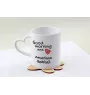 American Bobtail - cat mug, adorable heart-shaped handle mug, universal gift from Art-Dog brand