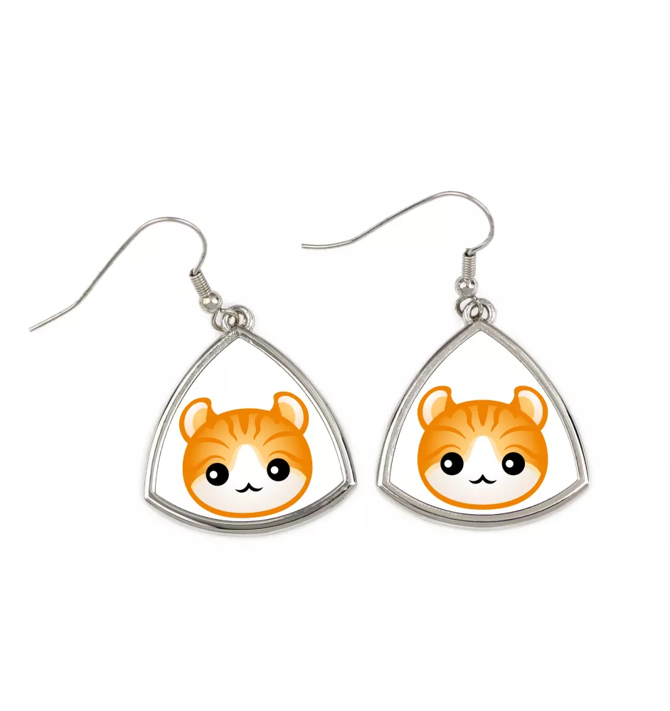 American Curl - élégantes boucles d'oreilles en métal en cadeau de la marque Art-Dog