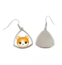 American Curl - elegant metal earrings as a gift from the Art-Dog brand