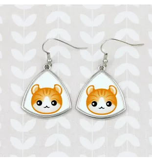 American Curl - elegant metal earrings as a gift from the Art-Dog brand