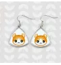 Amerikanisch Lockig - elegante Metall-Ohrringe als Geschenk der Marke Art-Dog