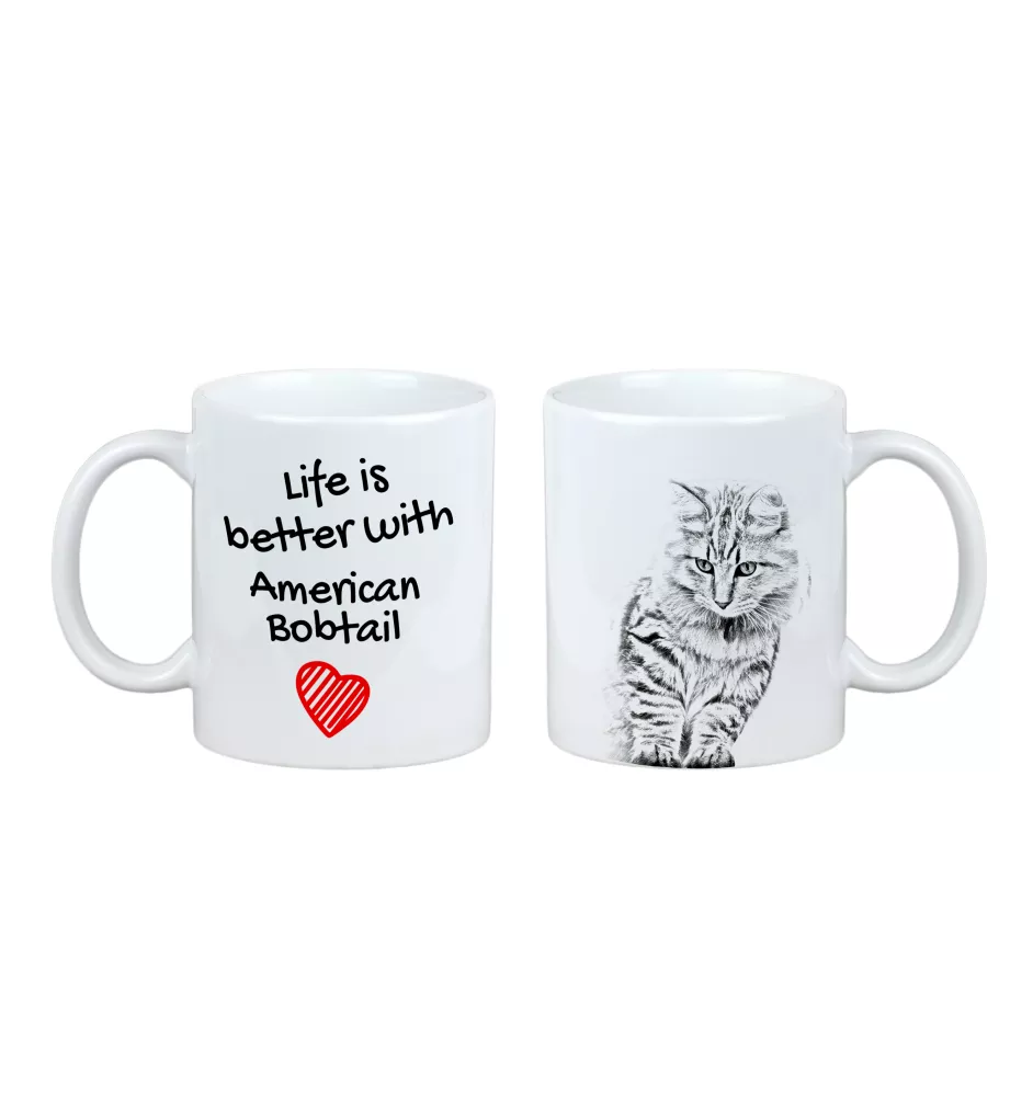 Amerykański Bobtail kubek z kotem life is better Art-Dog