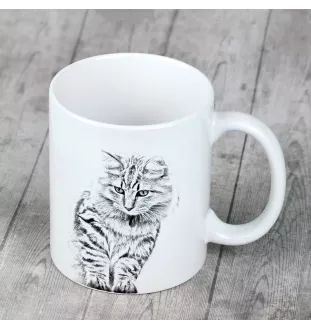 Bobtail américain - tasse avec un chat, une tasse adorable avec une illustration, un cadeau avec votre photo de la marque Art-Dog