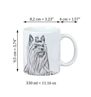 Yorkshire Terrier kubek z psem I love Art-Dog
