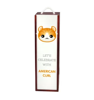 American Curl - wine box with graphics and the brand name Art-Dog