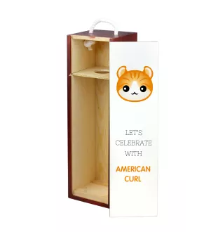 American Curl - wine box with graphics and the brand name Art-Dog