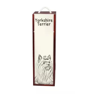 Yorkshire Terrier, Terrier Du Yorkshire, York - boîte à vin avec chien, boîte à alcool avec graphisme, boîte cadeau personnalisée de la marque Art-Dog