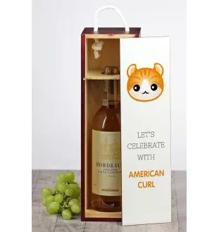 American Curl - wine box with graphics and the brand name Art-Dog