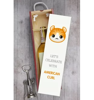 American Curl - wine box with graphics and the brand name Art-Dog