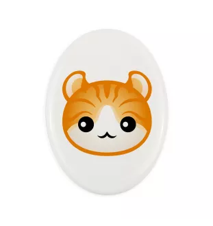 Amerykański curl płyta nagrobna z kotem Art-Dog