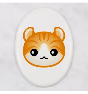 Amerykański curl płyta nagrobna z kotem Art-Dog