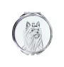 Yorkshire Terrier, Yorkie - Pocket mirror with a dog, personalized mirror for a purse, compact mirror with Art-Dog brand print.