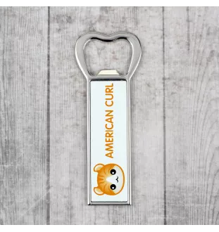 American Curl - ouvre-bouteille avec graphisme et logo de la marque Art-Dog
