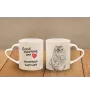 American Curl - tasse avec un chat, une tasse adorable avec une anse en forme de cœur, un cadeau universel de la marque Art-Dog