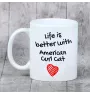 American Curl - cup with a cat, cup with a photo, personalized gift from the Art-Dog brand