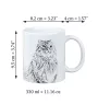 Amerikanisch Lockig - Tasse mit Katze, fröhliche Tasse für Hundefreunde, personalisiertes Geschenk der Marke Art-Dog