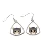 Tabby asiatique - élégantes boucles d'oreilles en métal en cadeau de la marque Art-Dog
