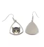Asian Tabby - elegant metal earrings as a gift from the Art-Dog brand