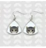 Asian Tabby - elegant metal earrings as a gift from the Art-Dog brand