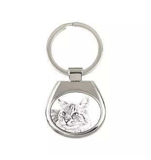 Balinese left - keychain with a cat, keychain with a print, personalized pendant from the Art-Dog brand