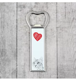 Américain à poil court - ouvre-bouteille avec un chat, ouvre-bouteille personnalisé pour le réfrigérateur, cadeau unique pour homme de la marque Art-Dog