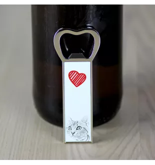 Amerikanisch Kurzhaar - Flaschenöffner mit Katze, personalisierter Kühlschranköffner, ein einzigartiges Geschenk für Männer von der Marke Art-Dog.