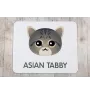 Azjatycki tabby podkładka z kotem Art-Dog