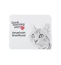 American Shorthair - mouse pad with print, personalized cat pad, unique gadget for an office worker from the Art-Dog brand