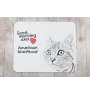 American Shorthair - mouse pad with print, personalized cat pad, unique gadget for an office worker from the Art-Dog brand