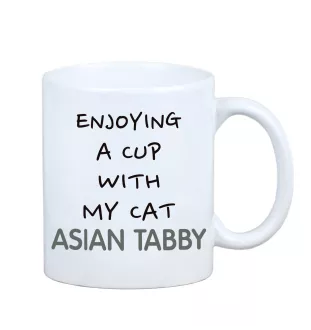 Tabby asiatique - tasse avec graphisme et logo de la marque Art-Dog