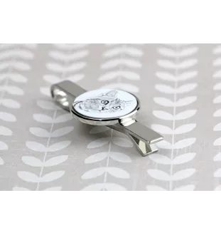 American Shorthair - cat tie clip, personalized tie clip, unique gift for men from Art-Dog brand