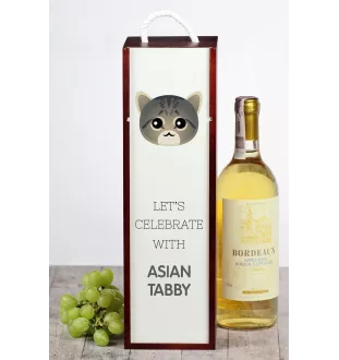 Asian Tabby - wine box with graphics and the brand name Art-Dog