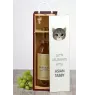 Asiatische Tabby - Weinkiste mit Grafik und Aufschrift der Marke Art-Dog
