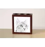 American Shorthair - pen holder with a cat, desk organizer with a print, personalized desk decoration by Art-Dog brand
