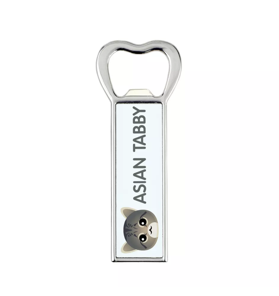 Asian Tabby - bottle opener with the graphics and logo of the Art-Dog brand