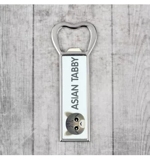 Asian Tabby - bottle opener with the graphics and logo of the Art-Dog brand
