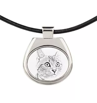 Américain à poil court - collier avec un chat, pendentif personnalisé avec une photo, collier unique pour hommes et femmes de la marque Art-Dog