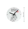 Amerikanisch Kurzhaar - Wanduhr mit Katze, Regal Uhr mit Druck, personalisierte Hausdekoration von Art-Dog.