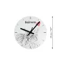 Balinais gauche - horloge murale avec un chat, horloge de table avec impression, décoration personnalisée de la maison de la marque Art-Dog