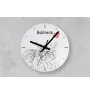Balinese left - wall clock with a cat, shelf clock with a print, personalized home decoration from the Art-Dog brand