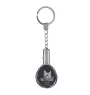 American Shorthair - Fob with cat photo, crystal key ring in gift box, unique gift by Art-Dog brand
