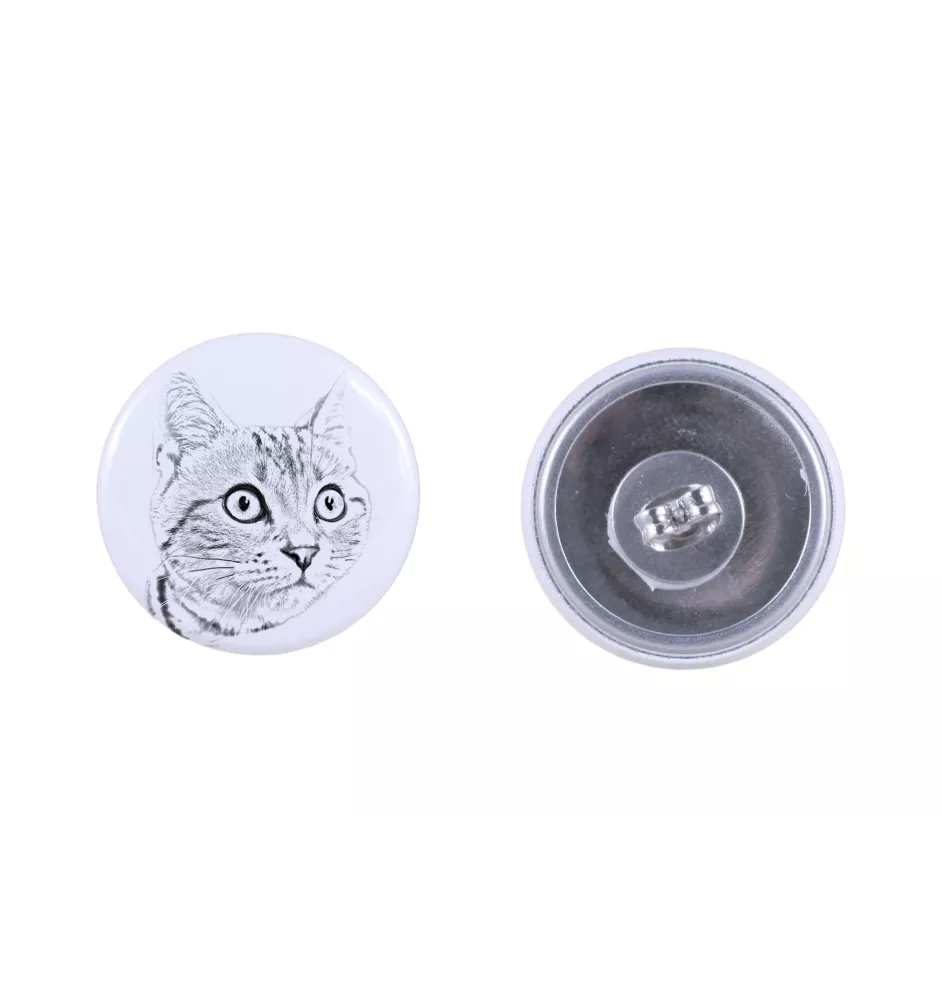 Américain à poil court - boucles d'oreilles avec votre chat bien-aimé, photo personnelle, accessoire parfait pour les amoureux des chats de la marque Art.-Dog