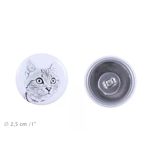 Américain à poil court - boucles d'oreilles avec votre chat bien-aimé, photo personnelle, accessoire parfait pour les amoureux des chats de la marque Art.-Dog