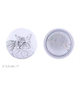 Balinese left - backpack decoration, personalized badge, perfect gadget for animal lovers by Art-Dog brand