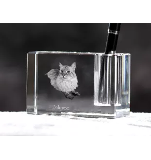 Kot balijski penholder kryształowy z kotem Art-Dog