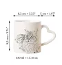 Balinais - tasse avec un chat, une tasse adorable avec une anse en forme de cœur, un cadeau universel de la marque Art-Dog