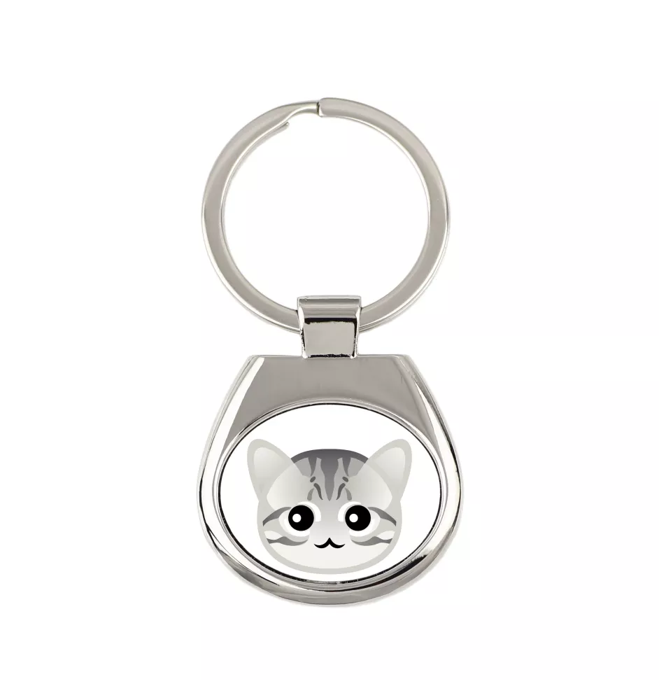 American Shorthair - keychain keychain for keys by Art-Dog brand