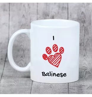 Balinais - tasse avec un chat, une tasse adorable avec une illustration, un cadeau avec votre photo de la marque Art-Dog